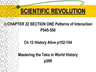 scientific revolution