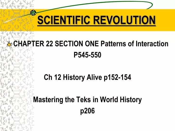 scientific revolution