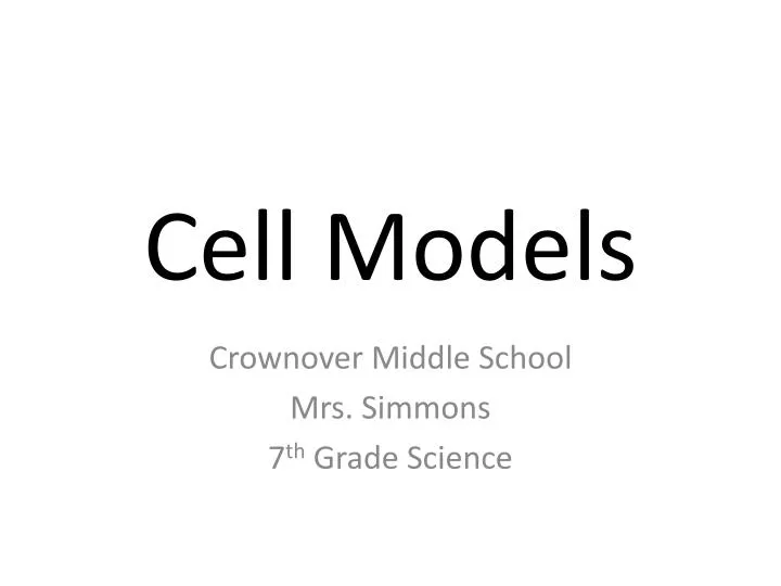 cell models