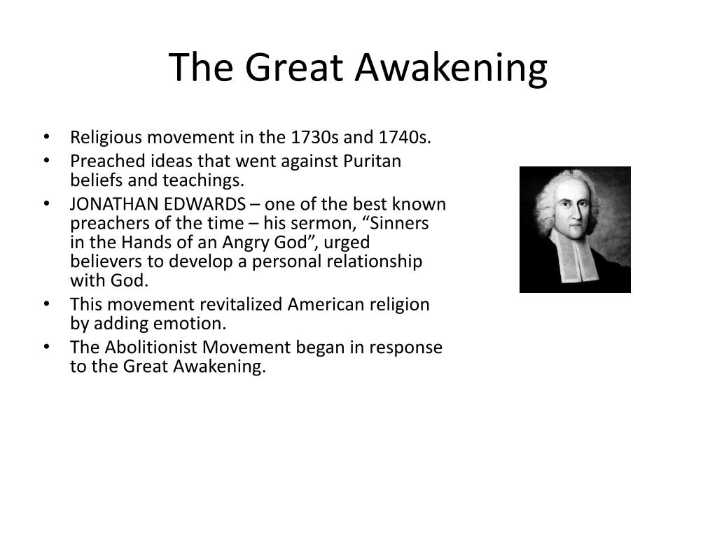 PPT - The Great Awakening PowerPoint Presentation, free download - ID ...