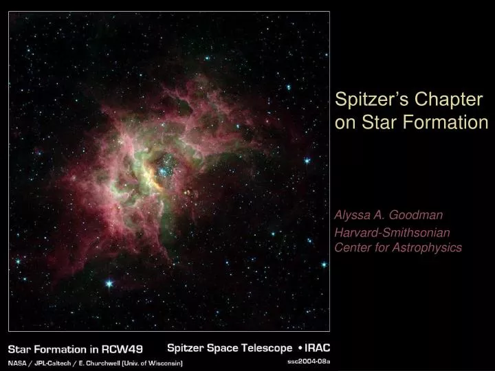 spitzer s chapter on star formation