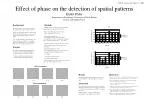 Detection of Spatial Patterns: Effects of Phase Congruency in Visual Stimuli - slide 1
