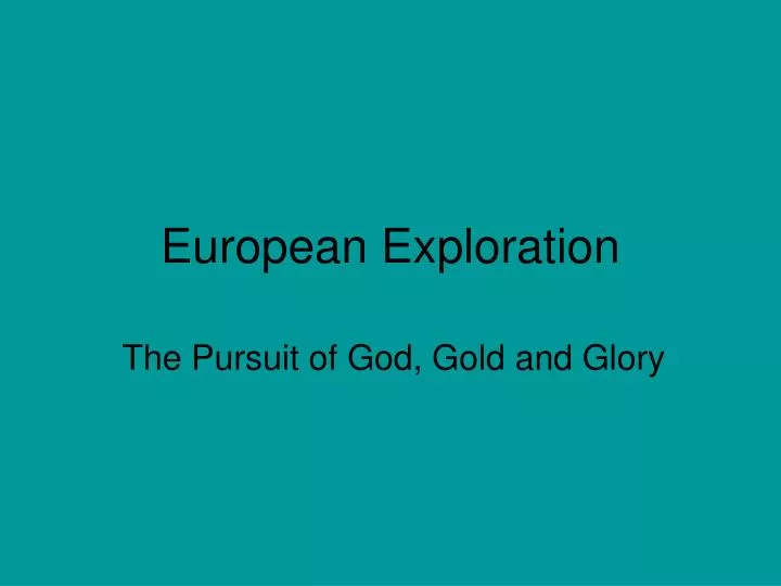 european exploration