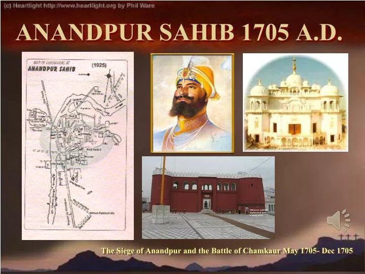 anandpur sahib 1705 a d
