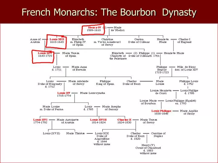 french monarchs the bourbon dynasty