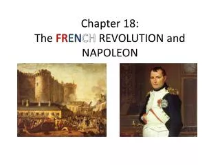 Chapter 18: The FR EN CH REVOLUTION and NAPOLEON