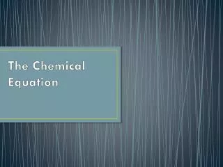 the chemical equation