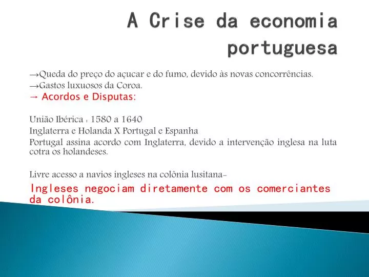 a crise da economia portuguesa