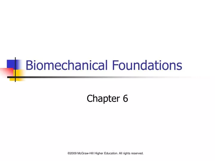 biomechanical foundations