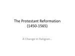 The Protestant Reformation (1450-1565) - slide 1