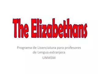 Programa de Licenciatura para profesores de Lengua extranjera UNMSM