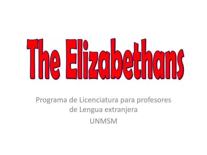 programa de licenciatura para profesores de lengua extranjera unmsm