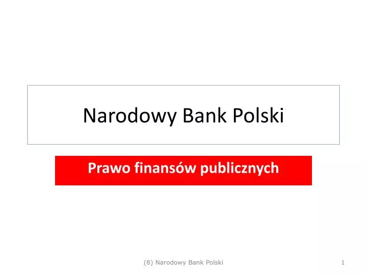 narodowy bank polski