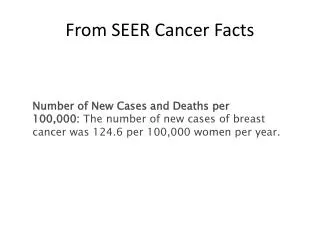 From SEER Cancer Facts