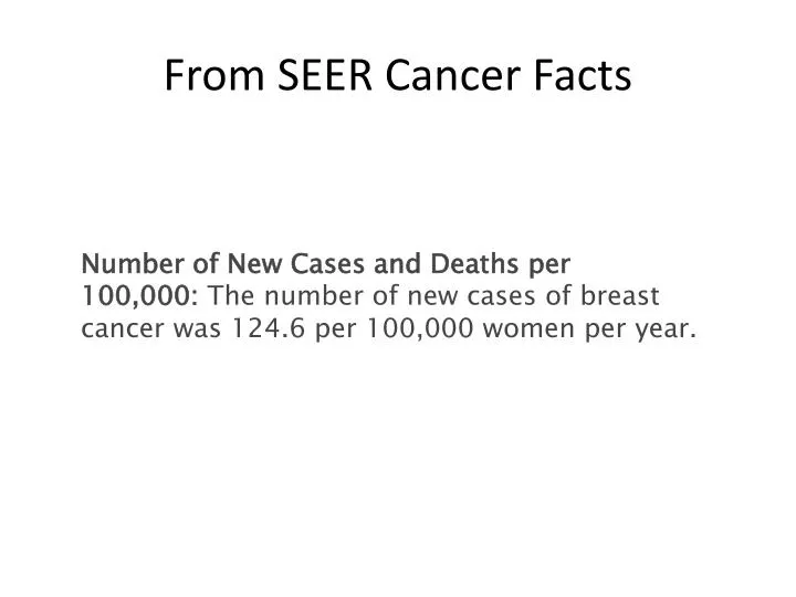 from seer cancer facts
