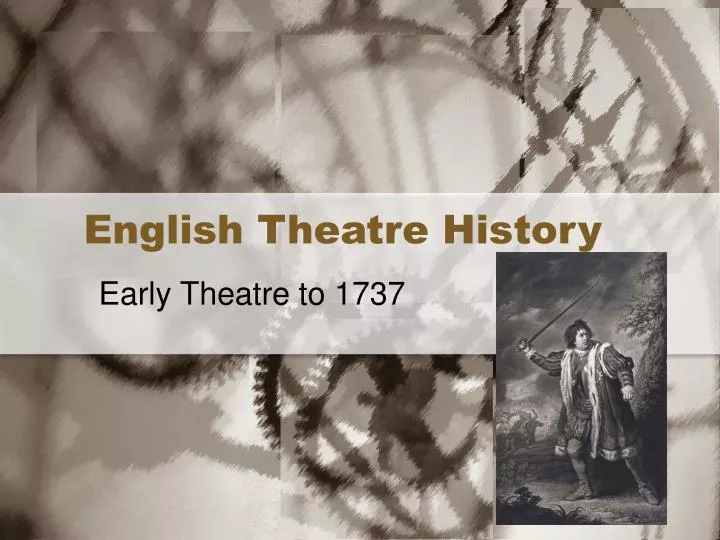 english theatre history