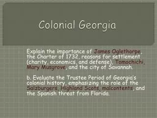 Colonial Georgia