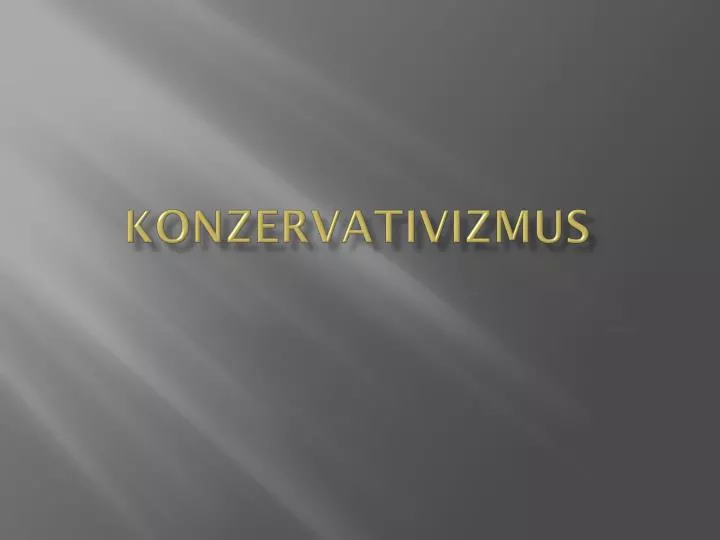 konzervativizmus