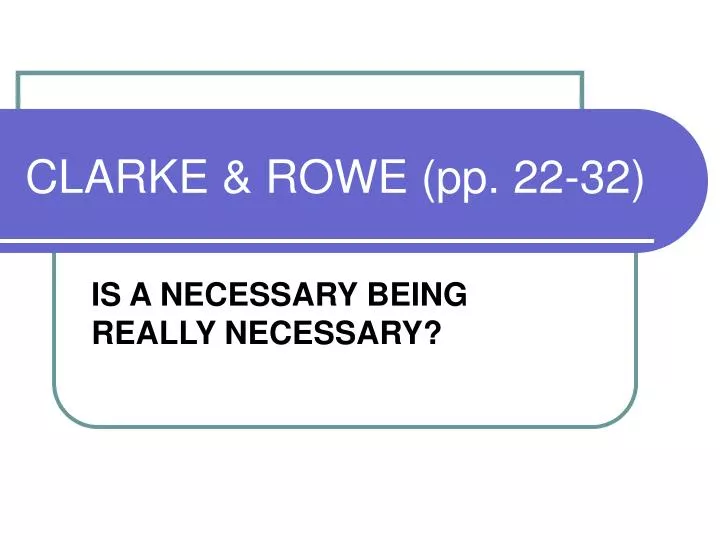 clarke rowe pp 22 32