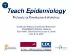 Teach Epidemiology - slide 1