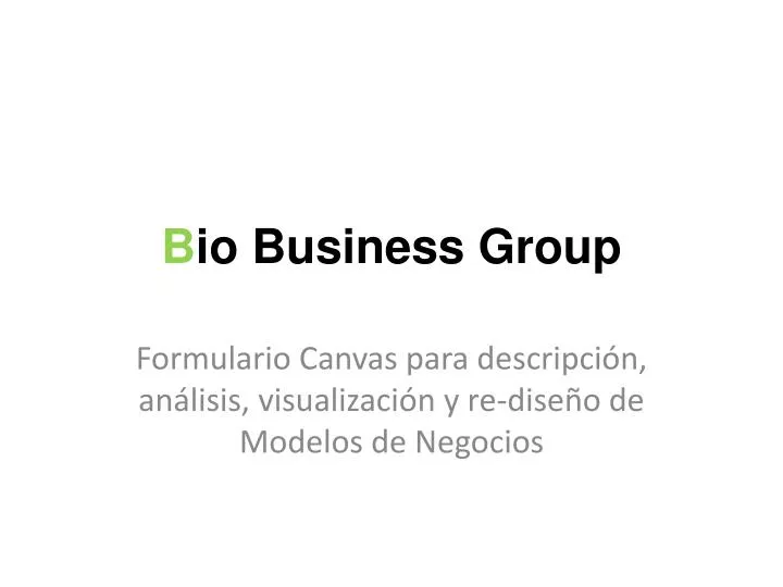 b io business group