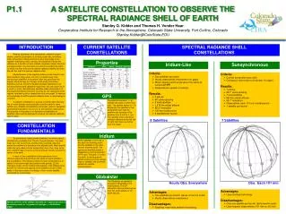 A SATELLITE CONSTELLATION TO OBSERVE THE SPECTRAL RADIANCE SHELL OF EARTH
