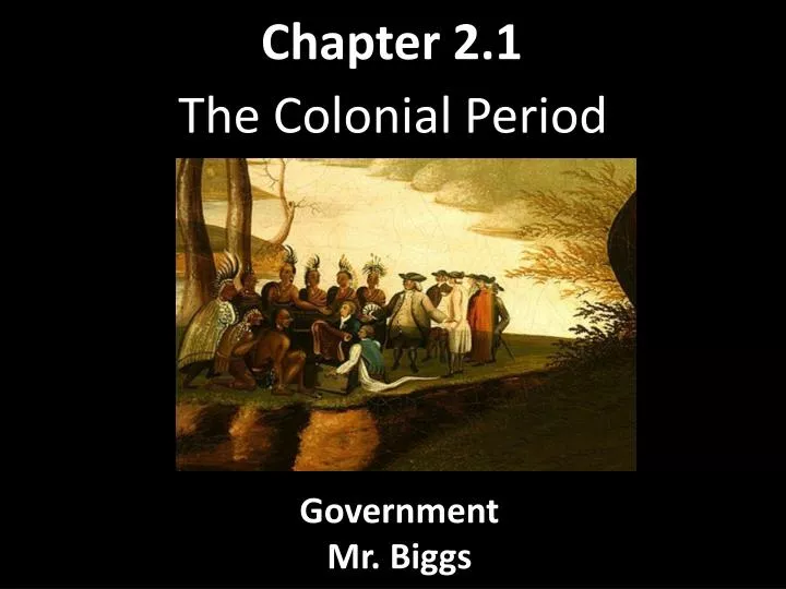 the colonial period