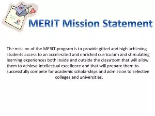 MERIT Mission Statement