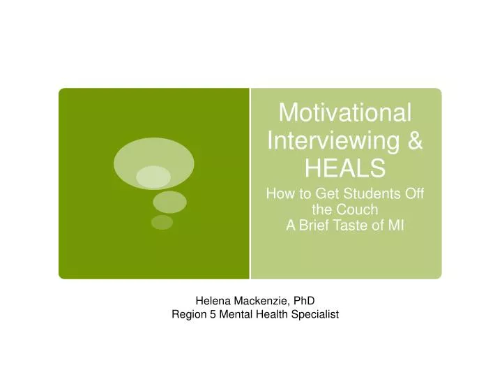 motivational interviewing heals