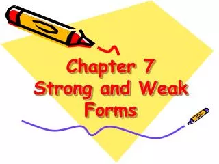 Chapter 7 Strong and Weak Forms