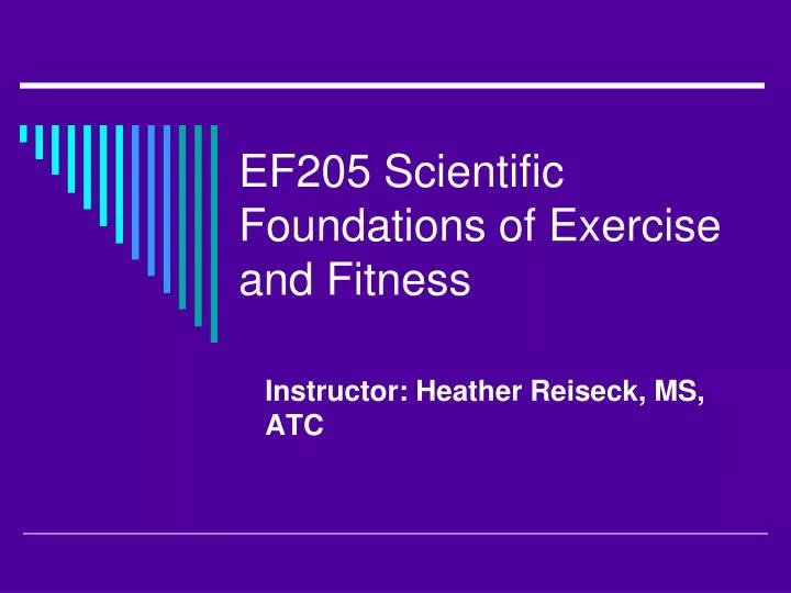 ef205 scientific foundations of exercise and fitness