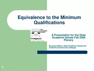 Equivalence to the Minimum Qualifications