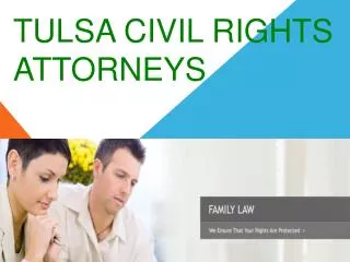 Tulsa Civil Rights Attorneys