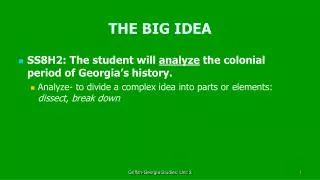 THE BIG IDEA
