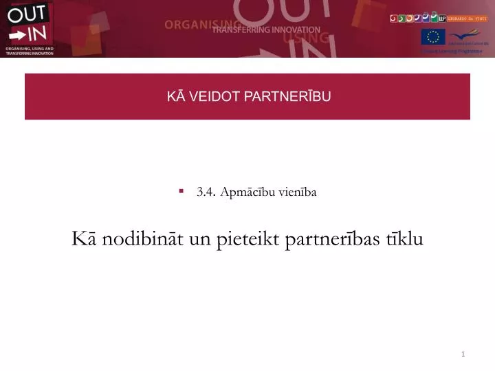 k veidot partner bu