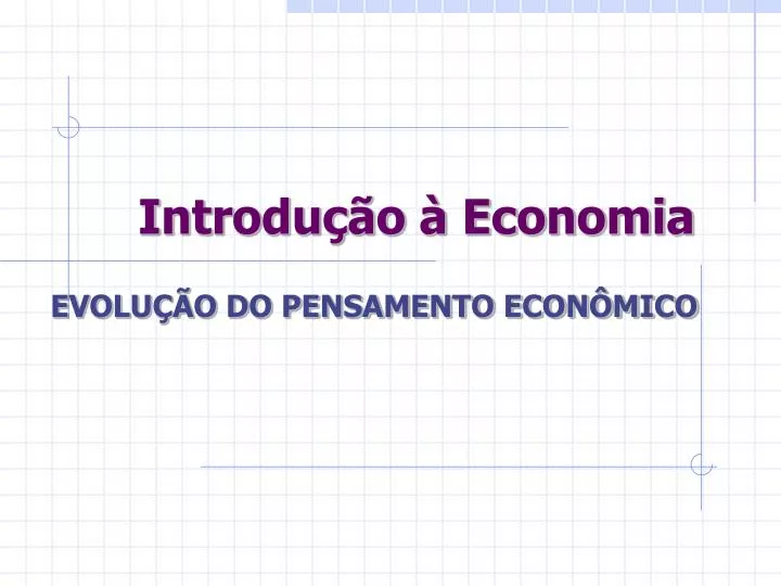 introdu o economia