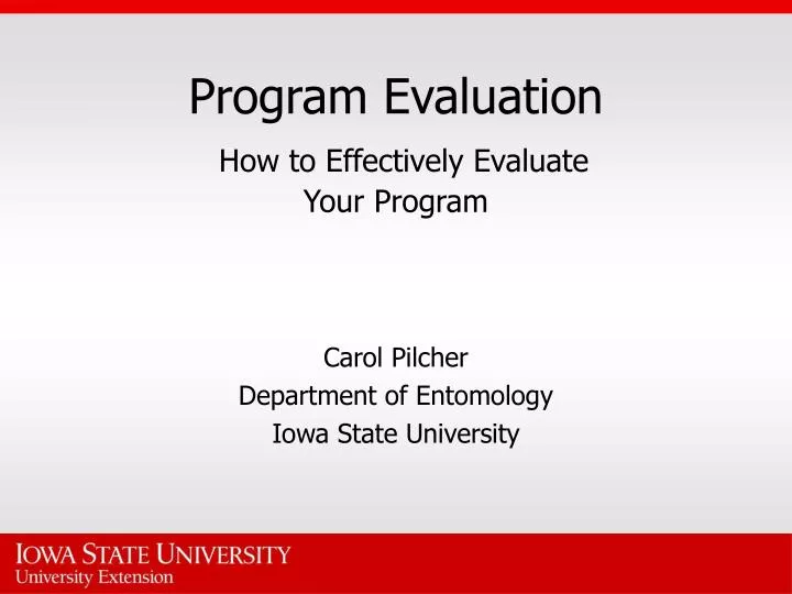 program evaluation how to effectively evaluate your program
