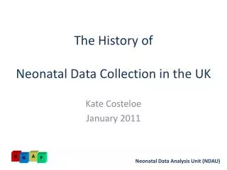 The History of Neonatal Data Collection in the UK
