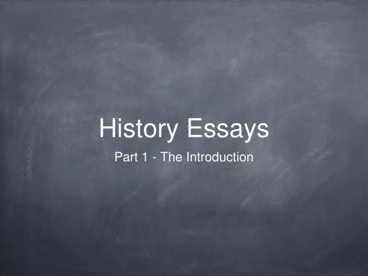 history essays