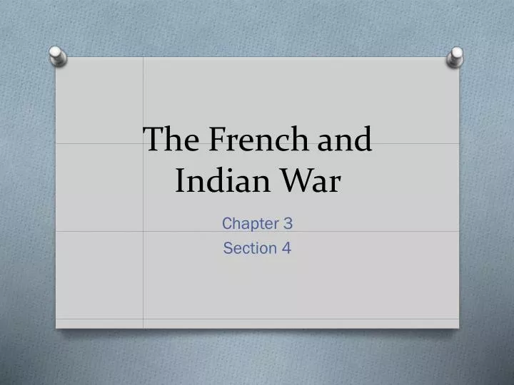 the french and indian war