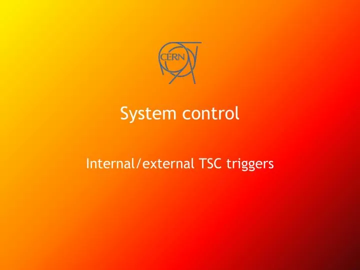 system control