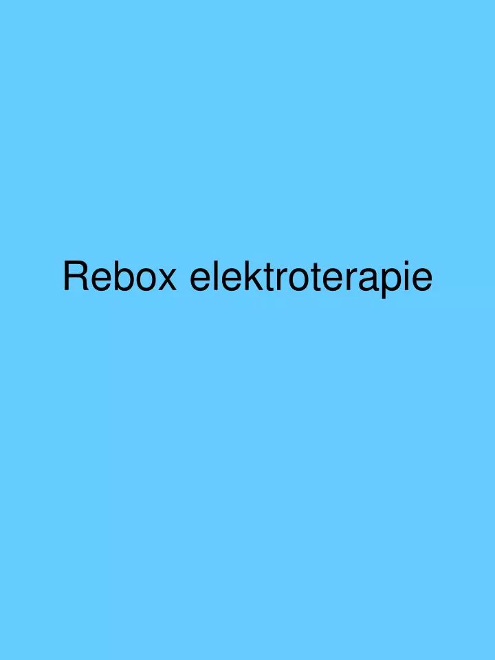 rebox elektroterapie