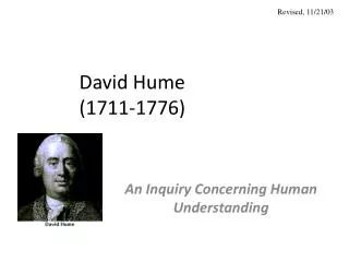 David Hume (1711-1776)