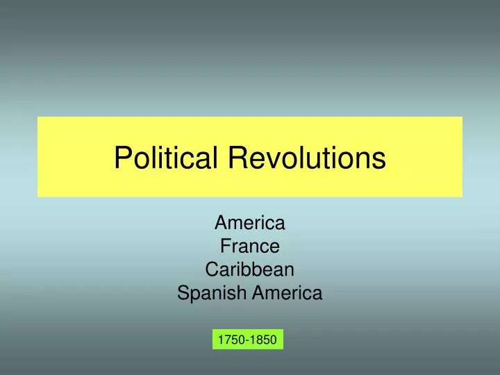 political revolutions