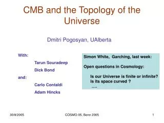 CMB and the Topology of the Universe