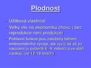 plodnost