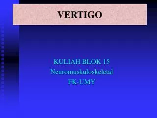 vertigo