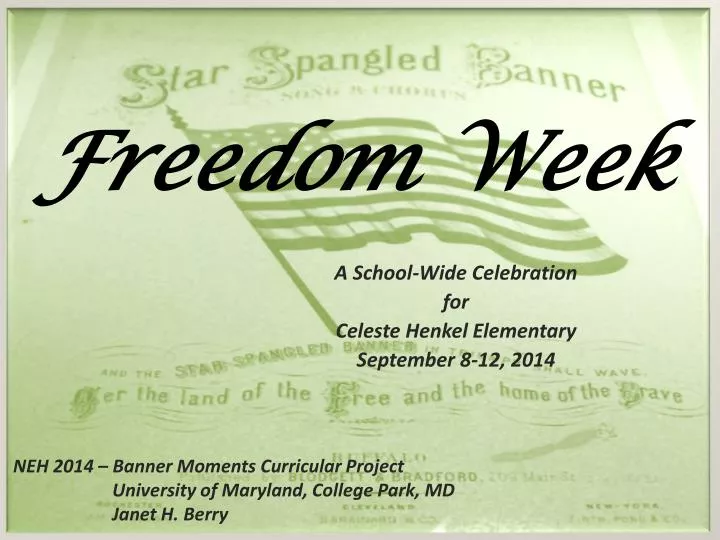 freedom week