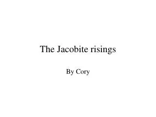 the jacobite risings