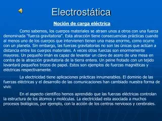 electrost tica